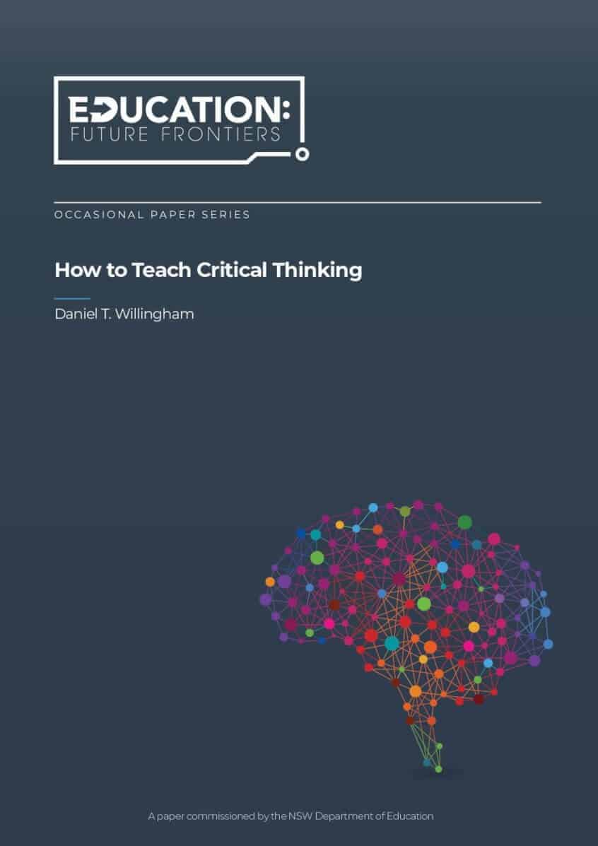 How To Teach Critical Thinking - PE Scholar