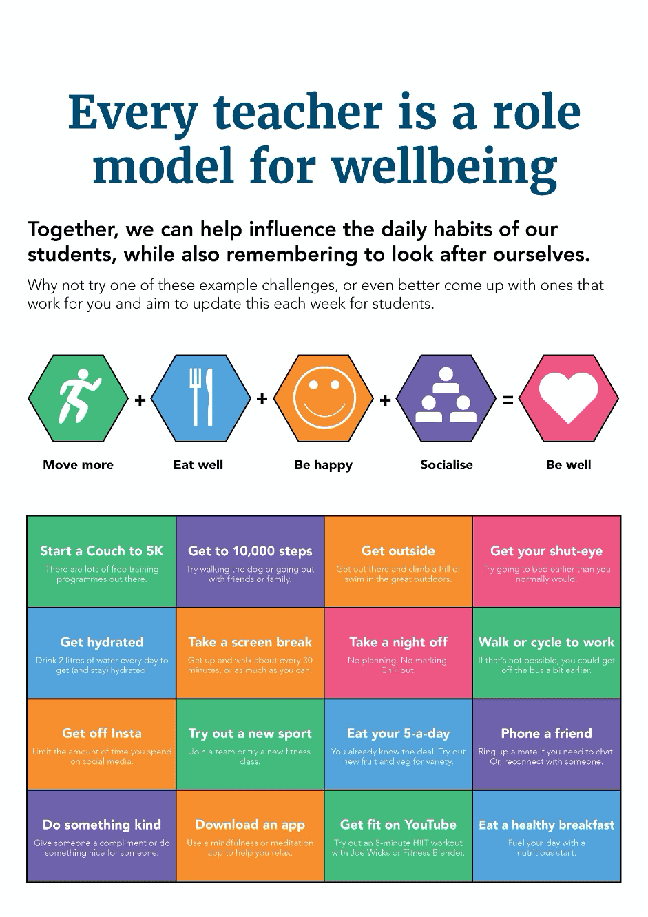 13 Top Wellbeing Tips For Busy Teachers PE Scholar