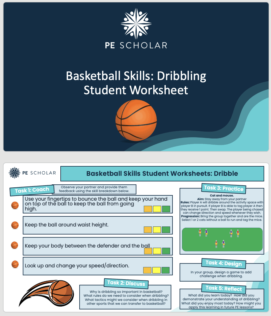 physical education basketball worksheets