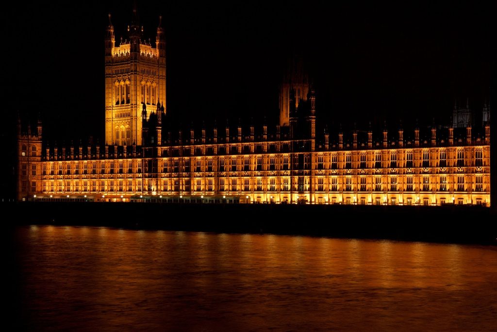 Westminster palace UK parliament